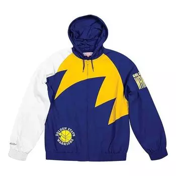 Куртка Mitchell & Ness Shark Tooth Hooded Jacket 'Golden State Warriors', синий