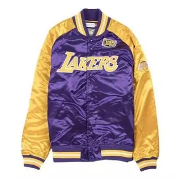 Куртка Mitchell & Ness x NBA Los Angeles Lakers 2000 Final Jaket 'Purple Yellow', фиолетовый