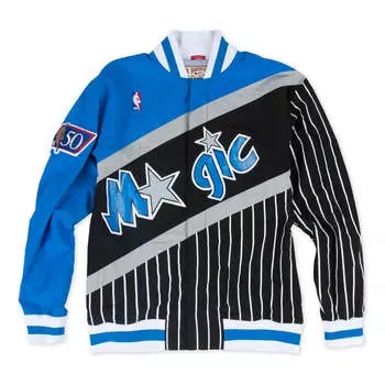 Куртка Mitchell & Ness x NBA Orlando Magic 1996-97 Warm Up Jacket 'Blue Black', черный