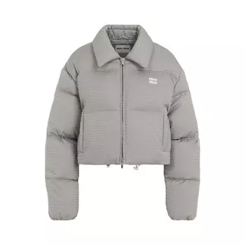 Куртка Miu Miu Down Jacket, цвет Alluminio