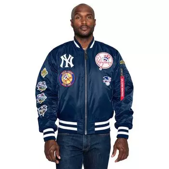 Куртка MLB NEW YORK YANKEES X ALPHA INDUSTRIES MA-1M BOMBER JACKET New Era, цвет Blau