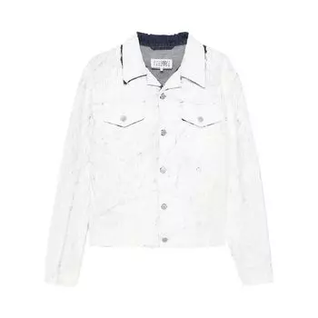 Куртка MM6 Maison Margiela Denim Sports Jacket 'White', белый
