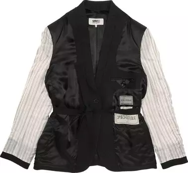 Куртка MM6 Maison Margiela Reversible Suit Jacket 'Black', черный