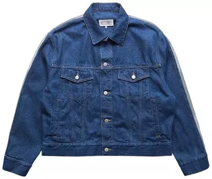 Куртка MM6 Maison Margiela Split Reversed Denim Jacket 'Blue', синий
