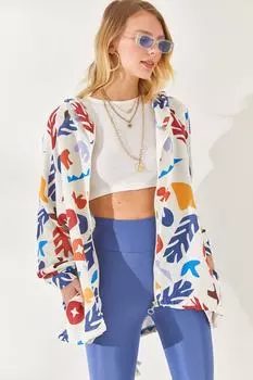 Куртка - Многоцветный - Классический крой Olalook, разноцветный