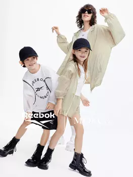 Куртка MO&Co Reebok с капюшоном, белый