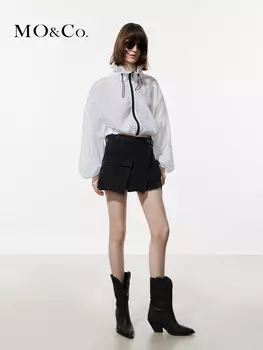 Куртка Moco 2024 с высоким воротником и шнурком, фиолетовый