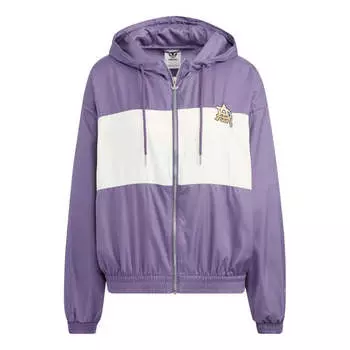 Куртка modern collegiate windbreaker jacket Adidas, фиолетовый