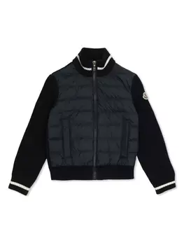 Куртка Moncler Enfant с нашивкой-логотипом, синий