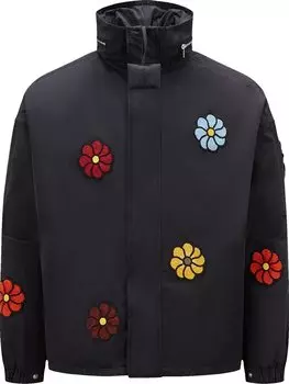 Куртка Moncler Genius x JW Anderson Floral Detailed Jacket 'Black', черный