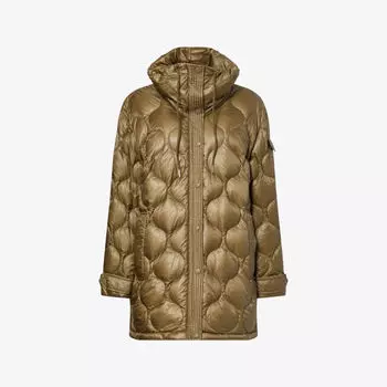 Куртка Moncler Lombi с капюшоном, зеленый