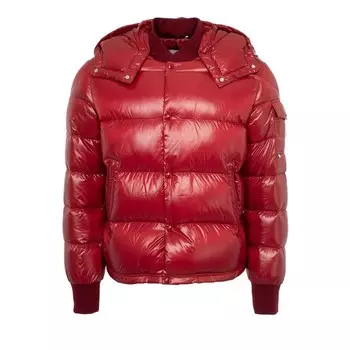 Куртка Moncler Salzman Hooded Down Jacket Dark Red, красный