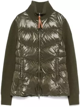 Куртка Moncler со вставками, зеленый