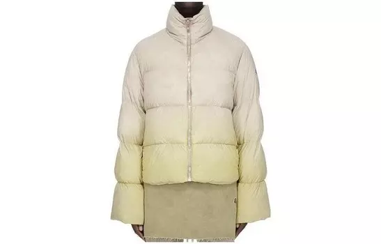 Куртка Moncler X Down унисекс кислоторазлагаемая цветная Rick Owens, цвет Acidic degradable color