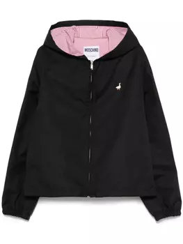 Куртка Moschino с нашивками-утками, черный