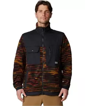 Куртка Mountain Hardwear First Tracks Fleece Full Zip Jacket, цвет Iron Oxide Stria Print/Black