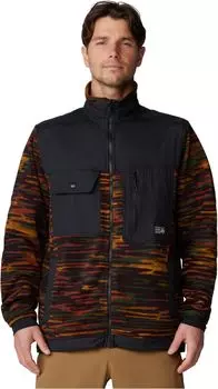 Куртка Mountain Hardwear First Tracks Fleece Full Zip Jacket, цвет Iron Oxide Stria Print/Black
