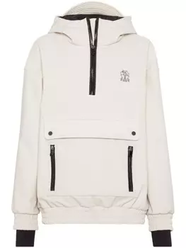 Куртка Mountain с капюшоном Brunello Cucinelli, белый
