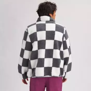 Куртка MTN Checker Sherpa с молнией во всю длину мужская Stoic, цвет Grey Checker