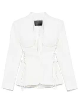 Куртка Mugler со шнуровкой, белый