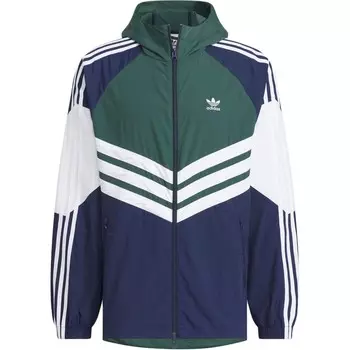 Куртка мужская ADICOLOR белая/зеленая Adidas Originals, белый/зеленый