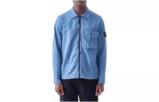 Куртка мужская берлинская лазурь Stone Island, цвет Prussian Blue