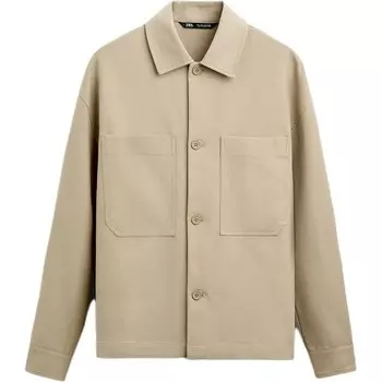 Куртка мужская бежевая Zara