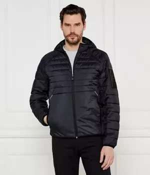 Куртка мужская Boss Green стеганая с воротником-стойкой, черный