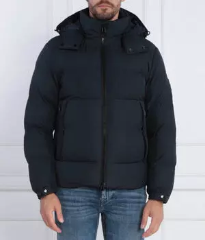 Куртка мужская Boss утепленная с капюшоном, синий