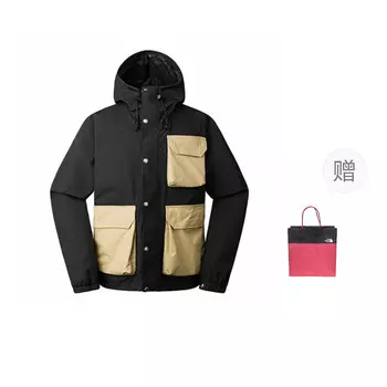 Куртка мужская черная подарочная сумка The North Face, черный
