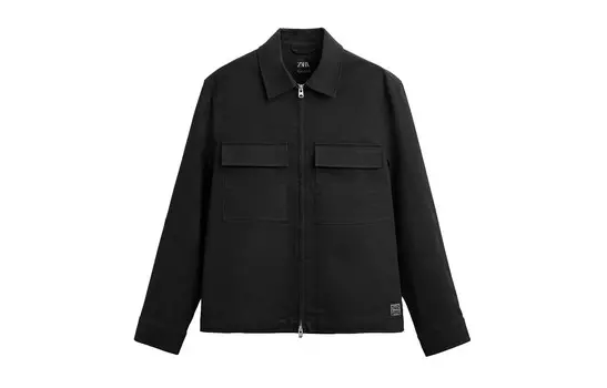 Куртка мужская черная Zara, черный