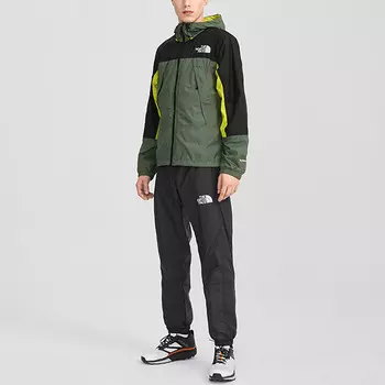 Куртка мужская черная/зеленая The North Face, черный/зеленый
