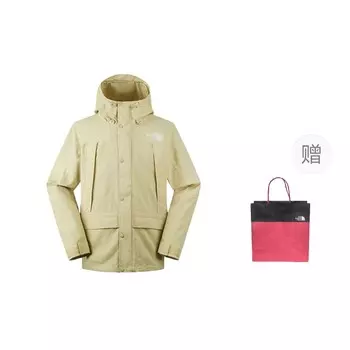 Куртка мужская City Outdoor Collection бежевая + подарочный пакет The North Face