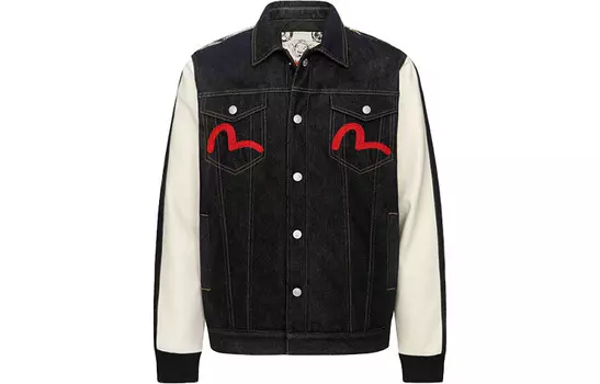 Куртка мужская джинсовая синяя Evisu, синий