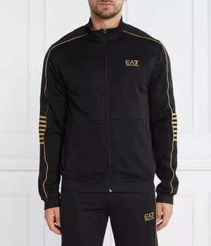 Куртка мужская Ea7 спортивная с логотипом бренда, черный