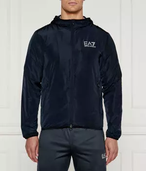 Куртка мужская Ea7 ветровка с капюшоном, синий