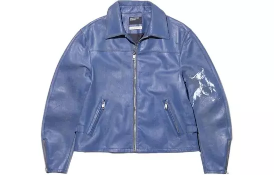 Куртка мужская Enfants Riches Deprimes кожаная, фиолетовый