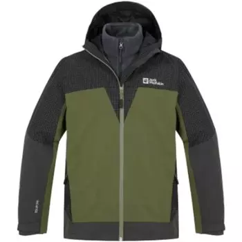 Куртка мужская Jack Wolfskin, цвет Black/bright yellow 6055