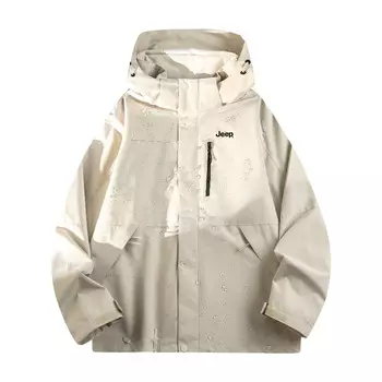 Куртка мужская Jeep, цвет White Birch Gray/Black Gray