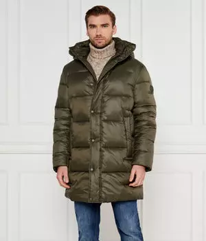 Куртка мужская Joop! Jeans стеганая утепленная средней длины, зеленый