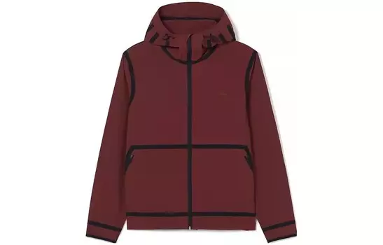 Куртка мужская клюквенного цвета Lacoste, цвет Cranberry color