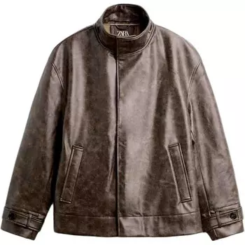 Куртка мужская коричневый Zara