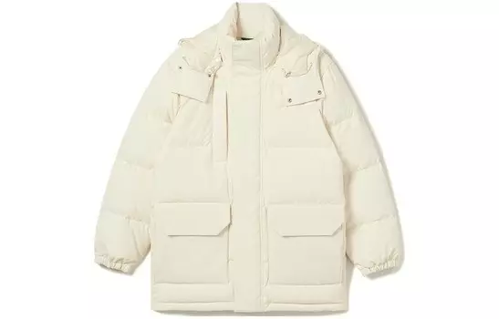Куртка мужская кремово-белая Lacoste, кремовый/белый