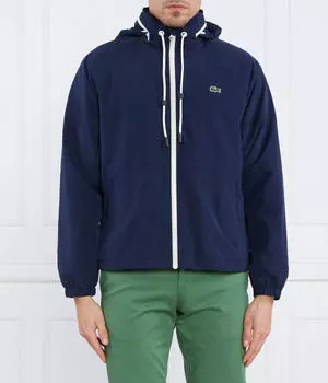 Куртка мужская Lacoste повседневная с капюшоном, синий