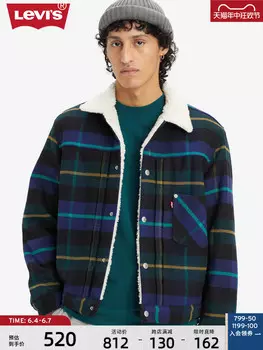 Куртка мужская Levi's в клетку, синий