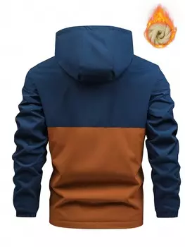 Куртка мужская Manfinity Homme на флисовой подкладке, синий