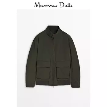 Куртка мужская Massimo Dutti с двусторонней молнией, зеленый