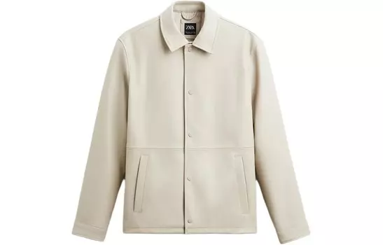 Куртка мужская матово-белая Zara, белый