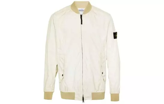 Куртка мужская миндально-бежевая Stone Island, бежевый