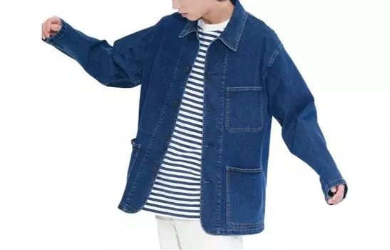 Куртка мужская Морской Синий Uniqlo, цвет Sea Blue
